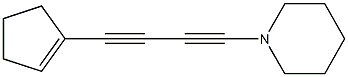 1-Piperidino-4-(1-cyclopentenyl)-1,3-butadiyne Struktur