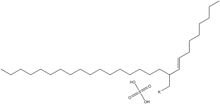 Sulfuric acid 2-(1-nonenyl)nonadecyl=potassium ester salt Struktur