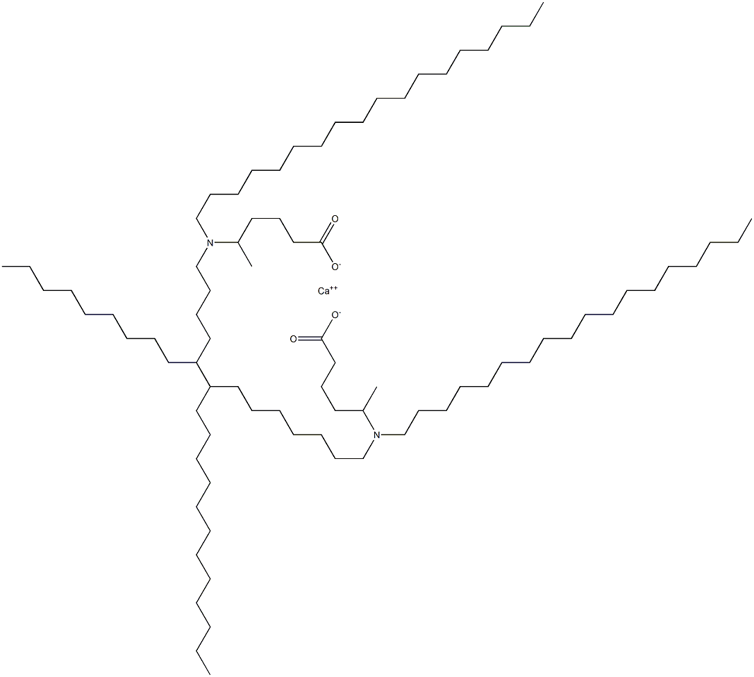 Bis[5-(dioctadecylamino)hexanoic acid]calcium salt Struktur