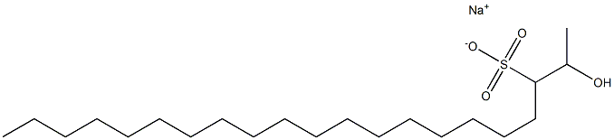 2-Hydroxyhenicosane-3-sulfonic acid sodium salt Struktur