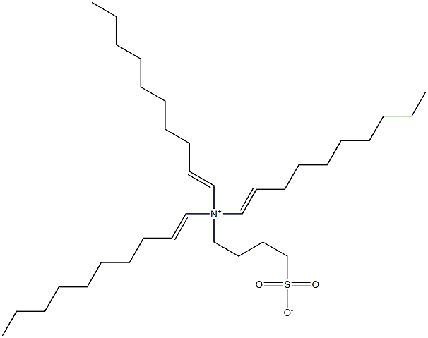 N,N-Di(1-decenyl)-N-(4-sulfonatobutyl)-1-decen-1-aminium Struktur