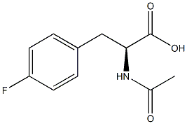 (S)-3-(4-Fluorophenyl)-2-(acetylamino)propionic acid Struktur