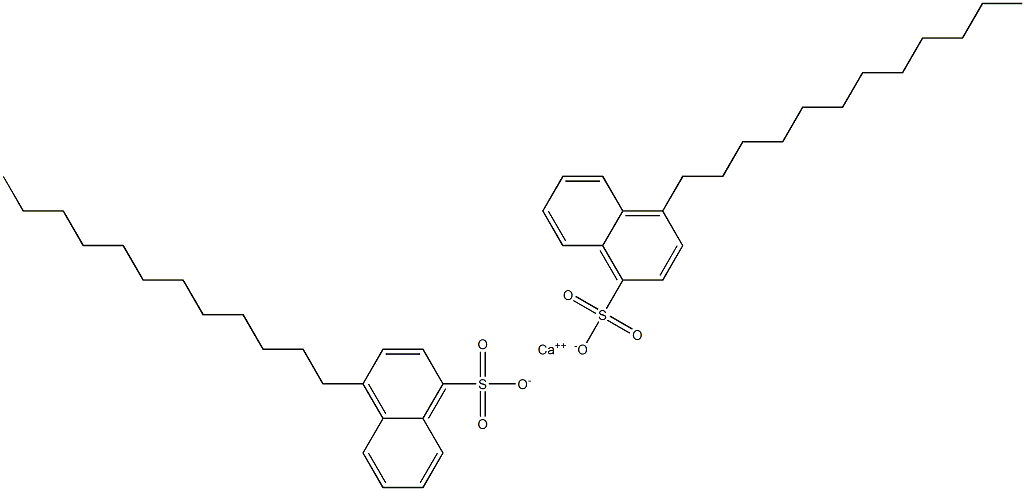 Bis(4-dodecyl-1-naphthalenesulfonic acid)calcium salt Struktur