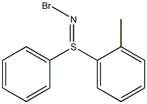 N-Bromo-S-phenyl-S-(2-methylphenyl)sulfilimine Struktur