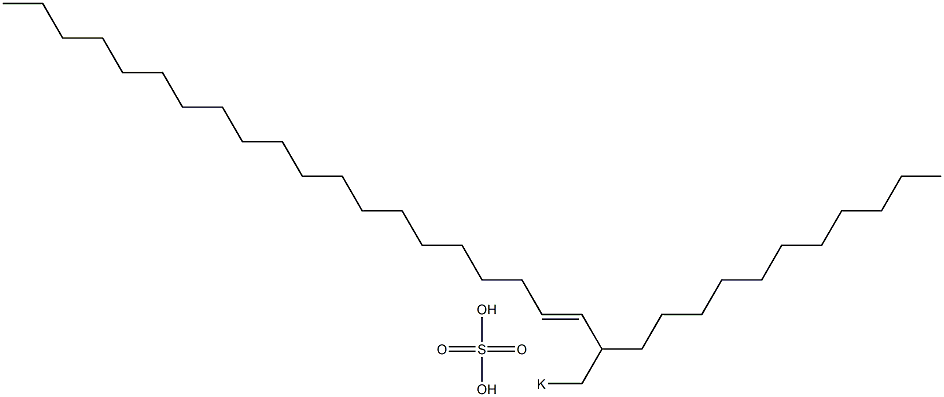 Sulfuric acid 2-undecyl-3-docosenyl=potassium ester salt Struktur