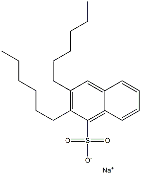 2,3-Dihexyl-1-naphthalenesulfonic acid sodium salt Struktur