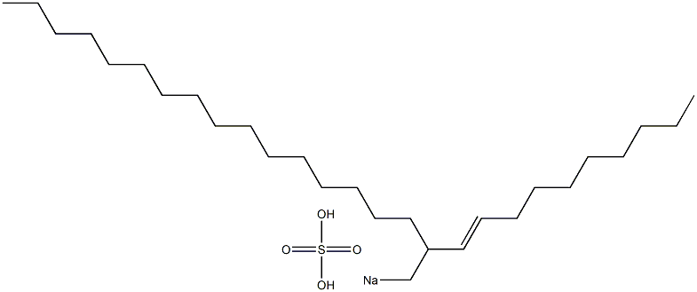 Sulfuric acid 2-(1-decenyl)octadecyl=sodium ester salt Struktur