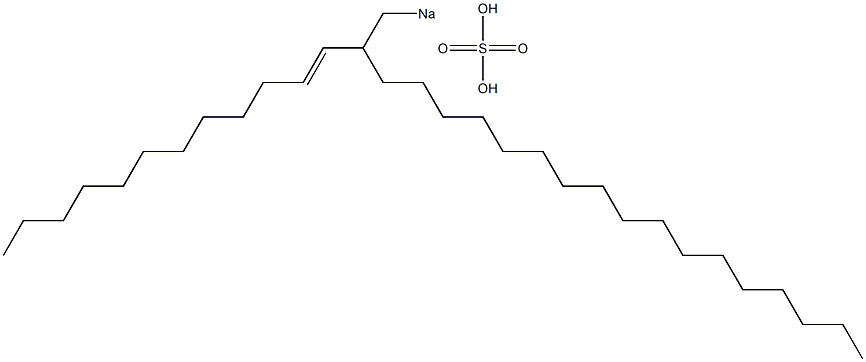 Sulfuric acid 2-(1-dodecenyl)nonadecyl=sodium ester salt Struktur