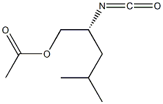 [R,(+)]-2-Isocyanato-4-methyl-1-pentanol acetate Struktur