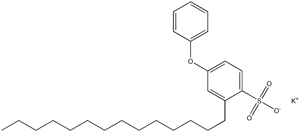 4-Phenoxy-2-tetradecylbenzenesulfonic acid potassium salt Struktur