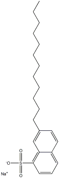 7-Dodecyl-1-naphthalenesulfonic acid sodium salt Struktur