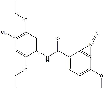 4-Methoxy-2',5'-diethoxy-4'-chlorodiazobenzanilide Struktur