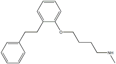 4-[2-(2-Phenylethyl)phenoxy]-N-methylbutan-1-amine Struktur