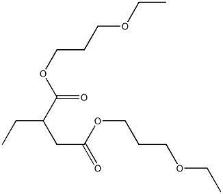 Butane-1,2-dicarboxylic acid bis(3-ethoxypropyl) ester Struktur