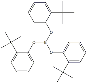 Boric acid tris(2-tert-butylphenyl) ester Struktur