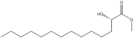 [S,(+)]-2-Hydroxytetradecanoic acid methyl ester Struktur