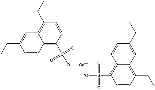 Bis(4,6-diethyl-1-naphthalenesulfonic acid)calcium salt Struktur