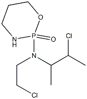 Tetrahydro-2-[N-(2-chloro-1-methylpropyl)-N-(2-chloroethyl)amino]-2H-1,3,2-oxazaphosphorine 2-oxide Struktur