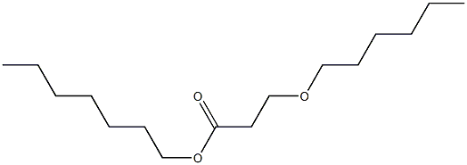 3-(Hexyloxy)propionic acid heptyl ester Struktur