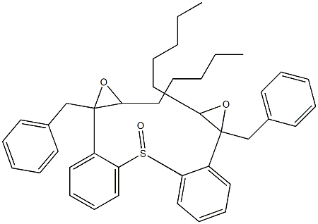 [(1-Phenyl-2,3-epoxyoctan)-2-yl]phenyl sulfoxide Struktur