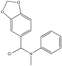 N-[1,3-Benzodioxol-5-yl(chloro)methyl]-N-methylaniline Struktur