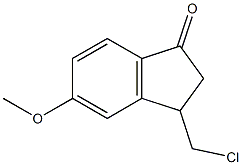 5-Methoxy-3-(chloromethyl)-2,3-dihydro-1H-inden-1-one Struktur