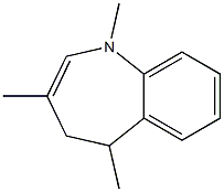 5-Methyl-1,3-dimethyl-4,5-dihydro-1H-1-benzazepine Struktur