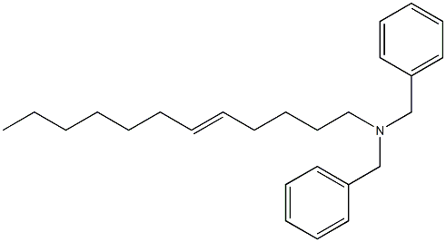 (5-Dodecenyl)dibenzylamine Struktur