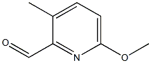 6-Methoxy-3-methylpyridine-2-carbaldehyde Struktur