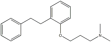 3-[2-(2-Phenylethyl)phenoxy]-N,N-dimethylpropan-1-amine Struktur