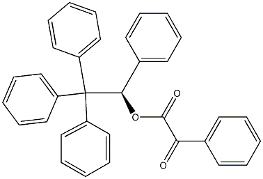 (+)-Phenyloxoacetic acid (R)-1,2,2,2-tetraphenylethyl ester Struktur