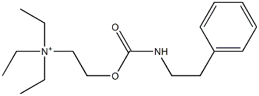 2-[[(Phenethylamino)carbonyl]oxy]-N,N,N-triethylethanaminium Struktur