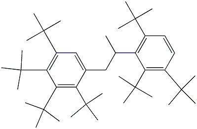 1-(2,3,4,5-Tetra-tert-butylphenyl)-2-(2,3,6-tri-tert-butylphenyl)propane Struktur