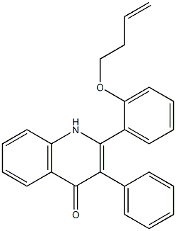 2-[2-(3-Butenyloxy)phenyl]-3-phenylquinolin-4(1H)-one Struktur