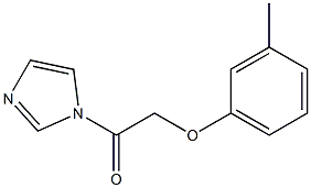 1-(1H-Imidazol-1-yl)-2-(3-methylphenoxy)ethanone Struktur