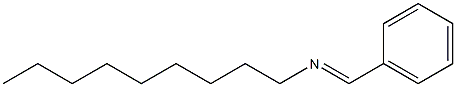 N-Benzylidene-1-nonanamine Struktur