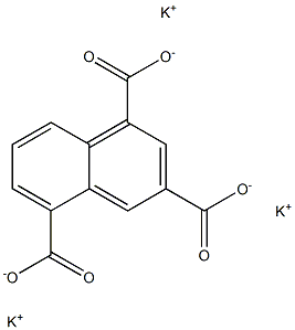 1,3,5-Naphthalenetricarboxylic acid tripotassium salt Struktur