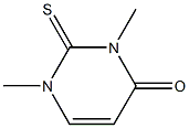 1,2,3,4-Tetrahydro-1,3-dimethyl-2-thioxopyrimidine-4-one Struktur