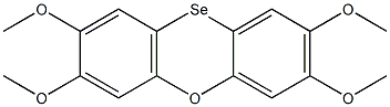 2,3,7,8-Tetramethoxyphenoxaselenin Struktur