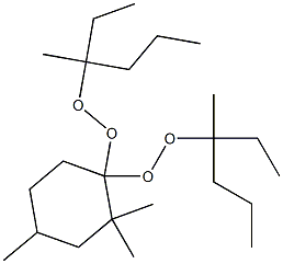 2,2,4-Trimethyl-1,1-bis(1-ethyl-1-methylbutylperoxy)cyclohexane Struktur