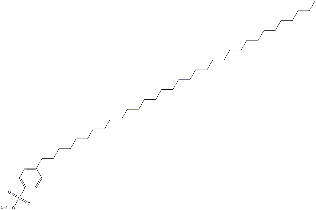 4-(Tritriacontan-1-yl)benzenesulfonic acid sodium salt Struktur