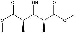 (2S,4R)-3-Hydroxy-2,4-dimethylglutaric acid dimethyl ester Struktur