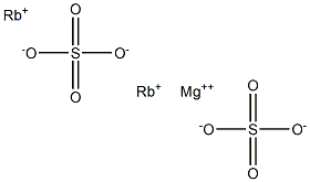 Rubidium magnesium sulfate Struktur