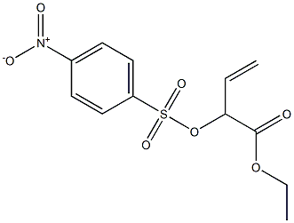 2-[[(p-Nitrophenyl)sulfonyl]oxy]-3-butenoic acid ethyl ester Struktur