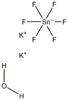 Potassium hexafluorostannate(IV) hydrate Struktur