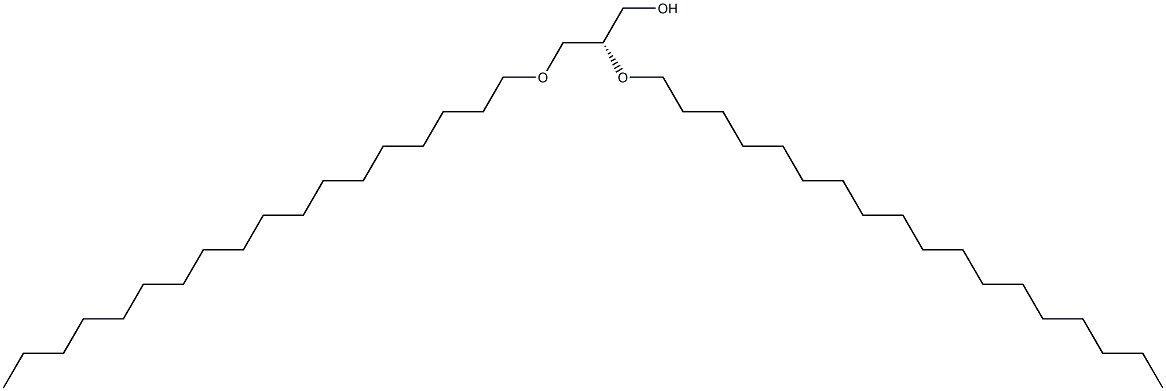 [S,(-)]-2-O,3-O-Dioctadecyl-D-glycerol Struktur