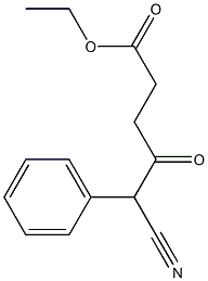 5-Phenyl-5-cyano-4-oxopentanoic acid ethyl ester Struktur