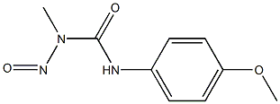 1-(p-Methoxyphenyl)-3-methyl-3-nitrosourea Struktur