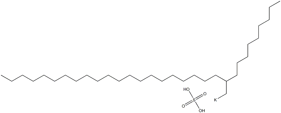 Sulfuric acid 2-nonyltricosyl=potassium salt Struktur