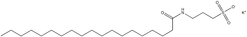 3-[(1-Oxononadecyl)amino]-1-propanesulfonic acid potassium salt Struktur